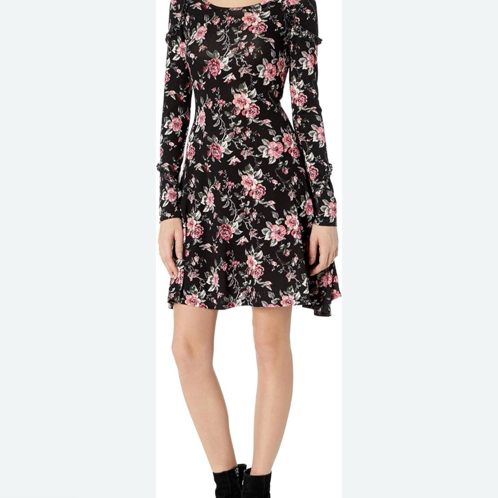 One Hart Floral Long Sleeve Dress